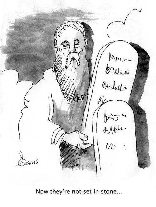 'Now they're not set in stone...'