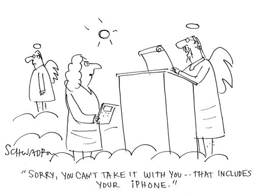 'Sorry, you can't take it with you - that includes your iphone.'
