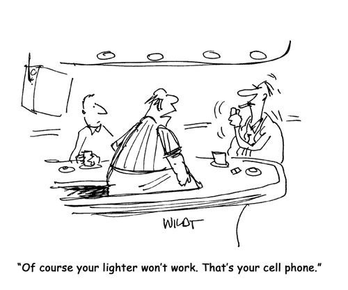 Of course your lighter won't work. That's your cell phone.