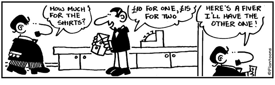 How much for the shirts?
