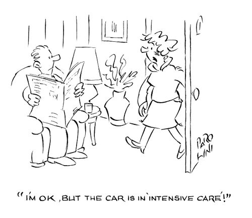 'I'm OK, but the car is in 'intensive care'!'