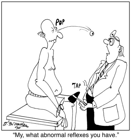 'My, what abnormal reflexes you have.'