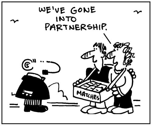 'We've gone into partnership.'
