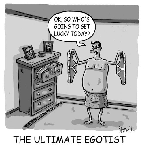 THE ULTIMATE EGOTISTS. 