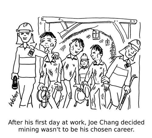 After his first day at work, Joe Chang decided mining wasn't to be his chosen career.