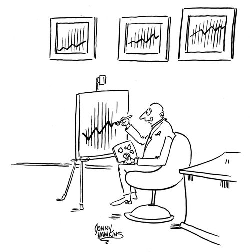 Artist, painting graphs.