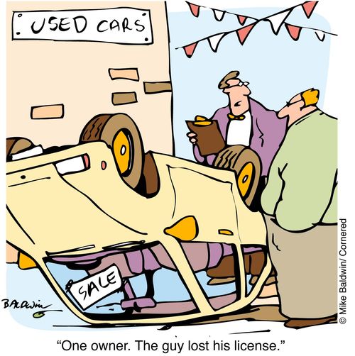 "One owner. The guy lost his license"