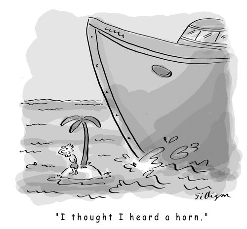 'I thought I heard a horn.'