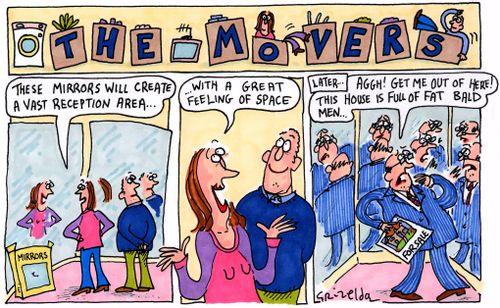 The Movers Strip - Use of mirrors in selling a property