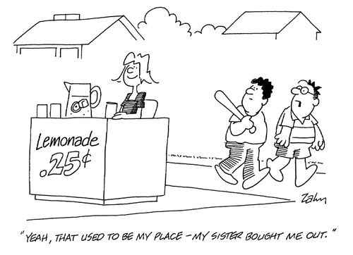 'Yeah, that used to be my place - my sister bought me out.'