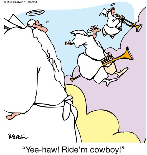'Yee-haw! Ride'm cowboy!'