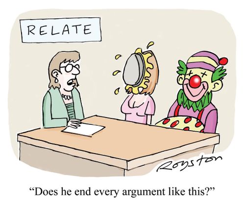 Relate counsellor: 'Does he end every argument like this?'