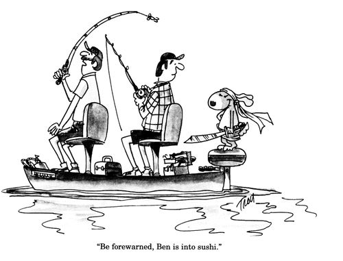 'Be forewarned, Ben is into sushi.'