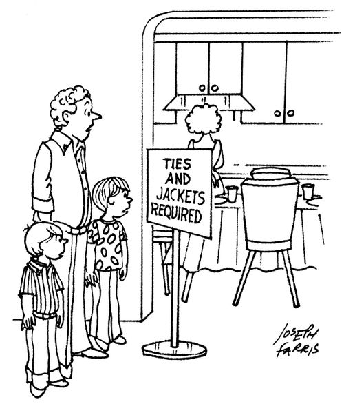 Ties and Jackets Required.
