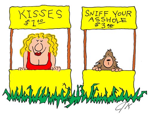 Kisses--Sniff Your A-hole.