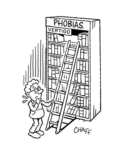 Phobias - Vertigo Books on the Top Shelf.