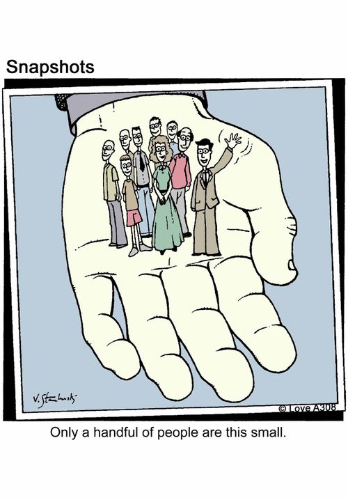 Only a handful of people are this small.