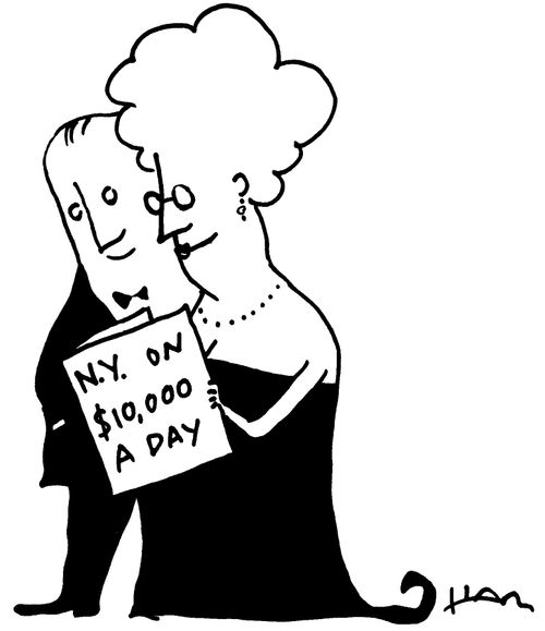 N.Y on $10,000 a day