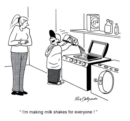 'I'm making milk shakes for everyone!'