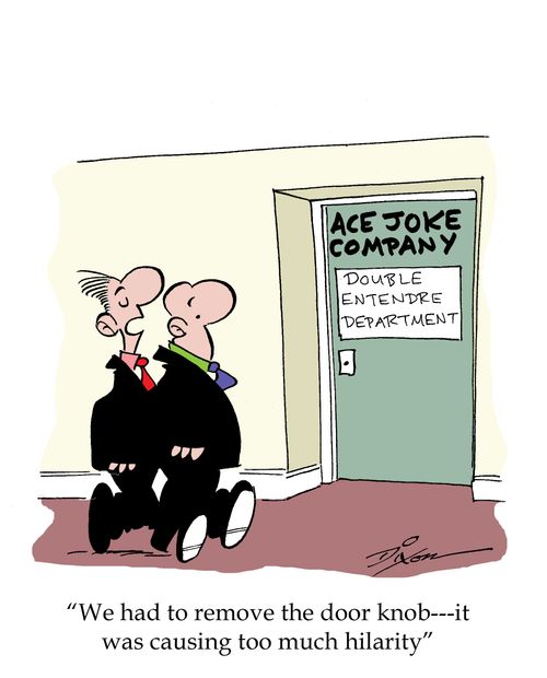 'We had to remove the door knob---it was causing too much hilarity'