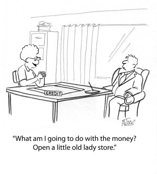 'What am I going to do with the money? Open a little old lady store.'