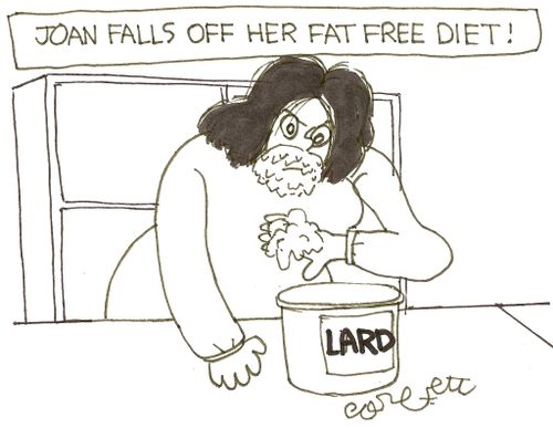Joan falls off her fat free diet!