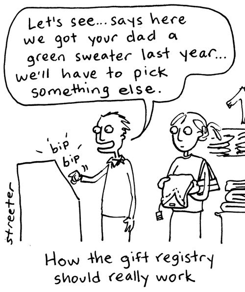 How the gift registry should really work