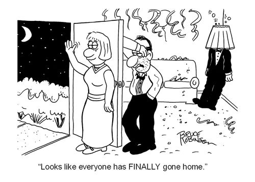 'Looks like everyone has FINALLY gone home.'