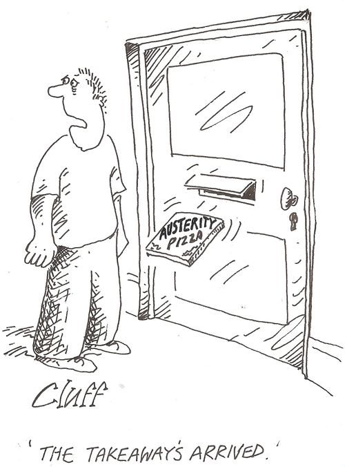 'The takeaway's arrived.'