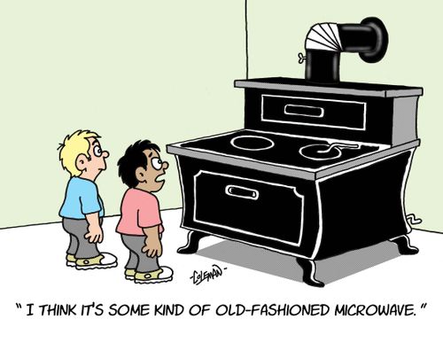 'I think it's some kind of old-fashioned microwave.'