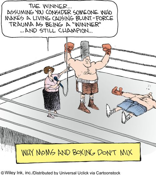 Why Moms and Boxing don't mix.