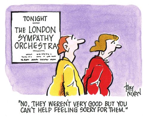 'No, they weren't very good but you can't help feeling sorry for them.' 