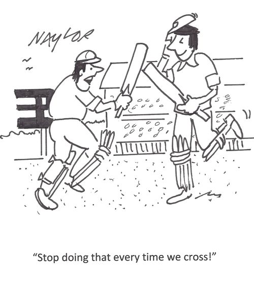 'Stop doing that every time we cross!'