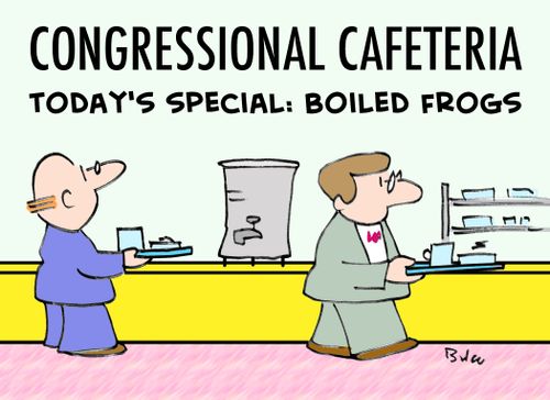 Congressional Cafeteria, Today's Special: Boiled Frogs.