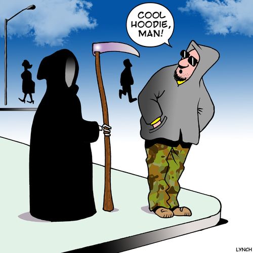 'Cool hoodie man.'