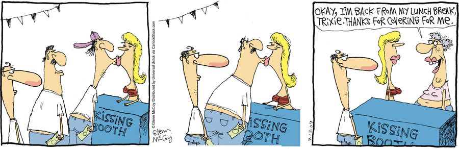 Kissing booth!