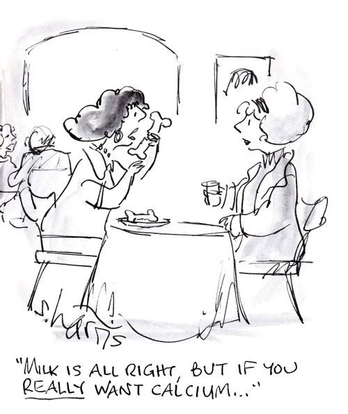'Milk is all right, but if you really want calcium...'