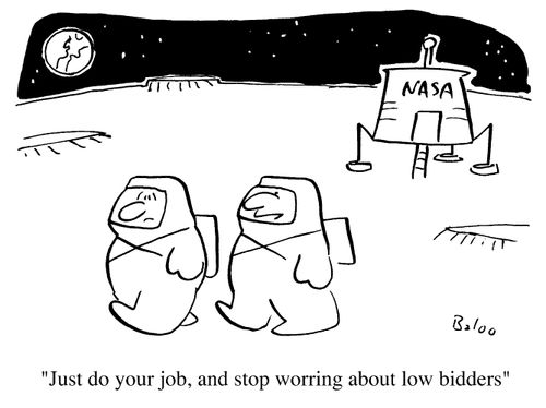 Just do your job, and stop worring about low bidders