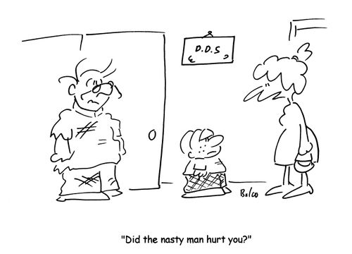 'Did the nasty man hurt you?'