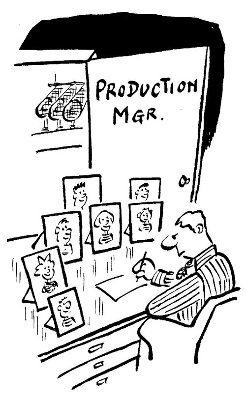 Production manager with lots of children.