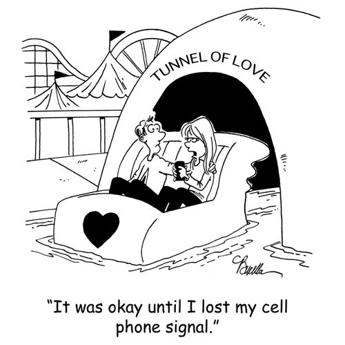 'It was okay until I lost my cell phone signal.'
