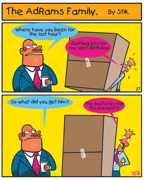 The AdRams Family no.19 - Batteries for presents