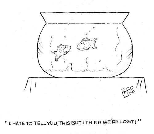 'I hate to tell you, this but I think we're lost!'