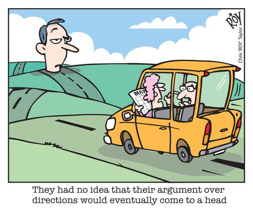 They had no idea that their argument over directions would eventually come to a head.