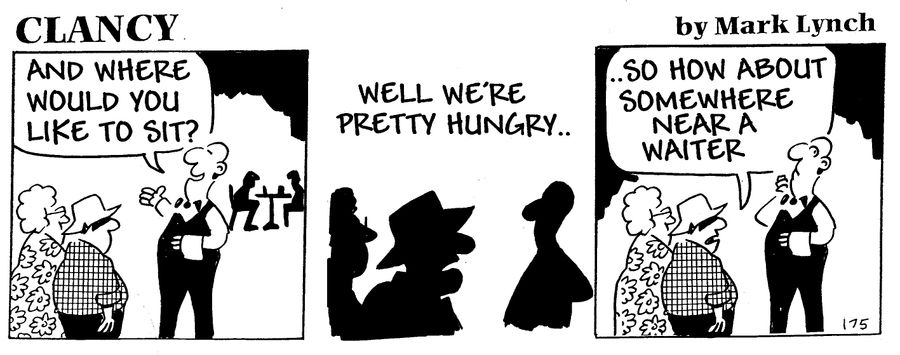 Clancy Strip:At a Restaurant