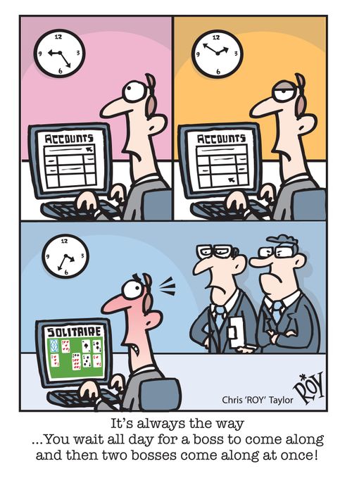 It's always the way. You wait all day for a boss to come along and then two bosses come along at once!