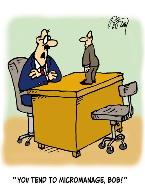 'You tend to micromanage, Bob!'