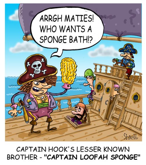 Captain Hook's lesser known brother - 'Captain Loofah Sponge',