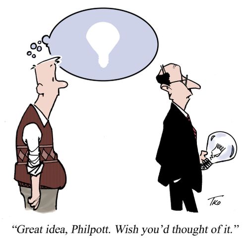'Great idea, Philpott. Wish you'd thought of it.'