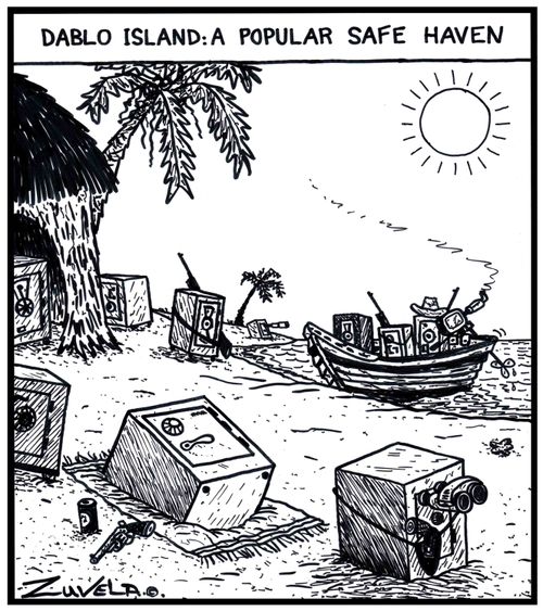 Dablo island: a popular safe haven.